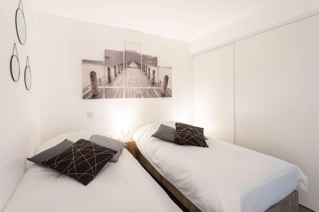 Appartamento A7- 2 Bdr Sea & Mountain View - Ac, Parking, Pool & Terrace Antibes Esterno foto