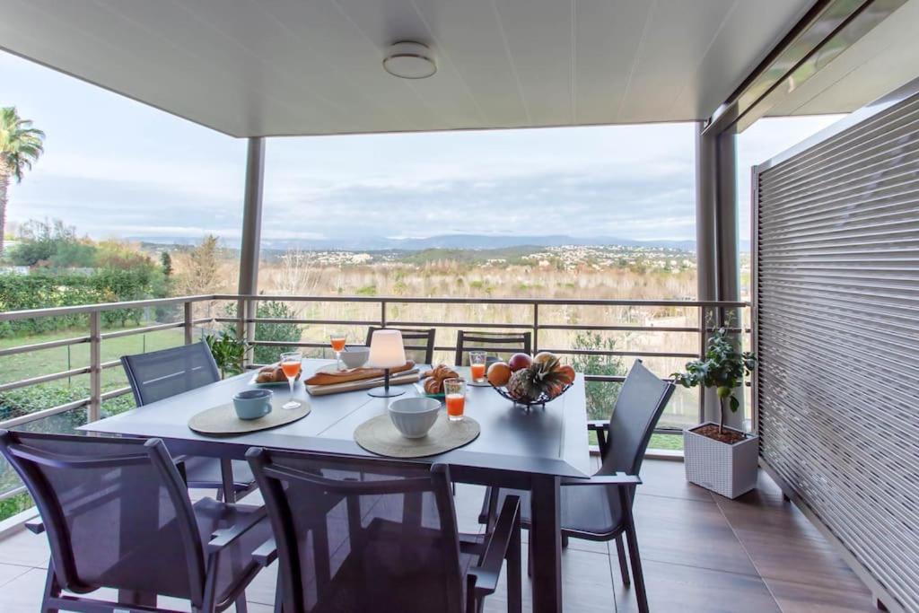 Appartamento A7- 2 Bdr Sea & Mountain View - Ac, Parking, Pool & Terrace Antibes Esterno foto